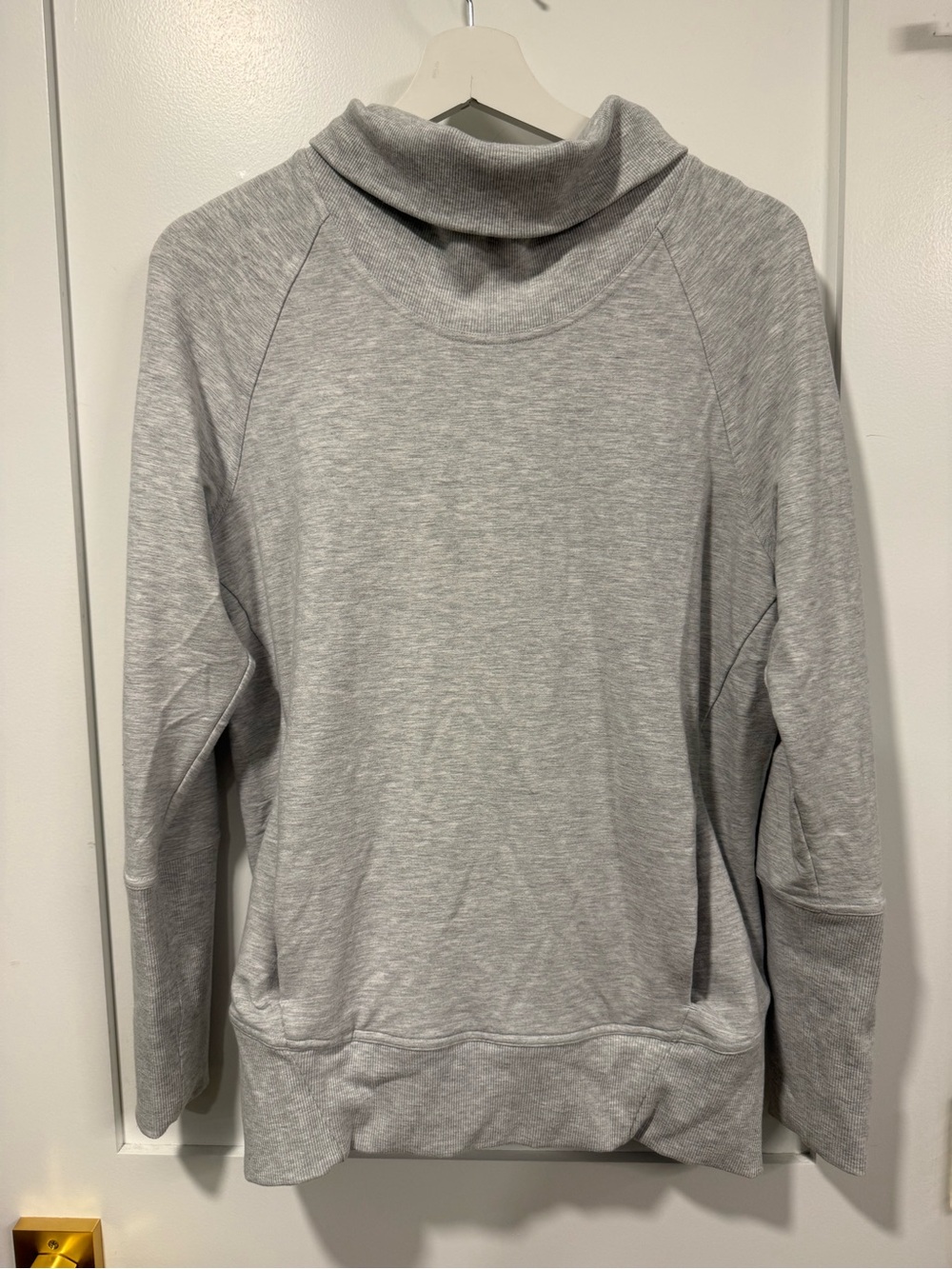 Lululemon Women’s Heathered Core Ultra Light Gray High Lines Pullover - Size 8